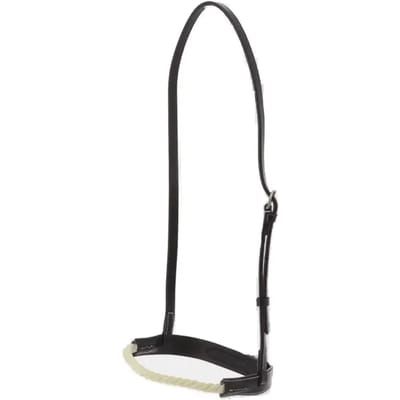 Franse volbloed paard neusriem met touw Eric Thomas Pro