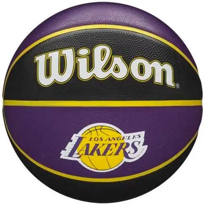 Wilson Nba La Lakers (Size 7) Basketbal - Paars / Geel | Maat: 7