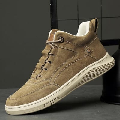 Chaussures Homme Mode Mocassins Cuir Véritable Respirant Automne Lacets Confortables Chaussures Décontractées Extérieur Baskets Homme Chaussures 9.5