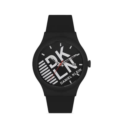 Daniel Klein DK.1.12976-3 - Horloge - Analoog - Mannen - Heren - siliconen band - rond - Zwart - Wit