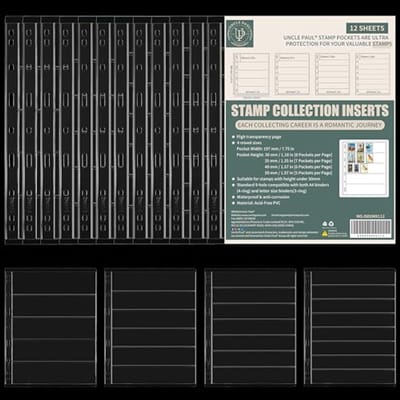 Solidchoice - 12 Stuks Duidelijke Stempelbladen voor Verzamelaars
