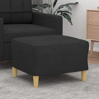 Comfortabele Zwarte Voetenbank voor Bank of Sofa - Zithoogte 41 cm