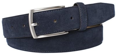 TRESANTI | ESRA I Klassieke suede riem | Navy | Size 115