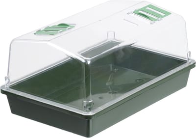 Nature - Mini-Kweekkas (met ventilatie) - H22 x 55 x 31cm - groen - kweken