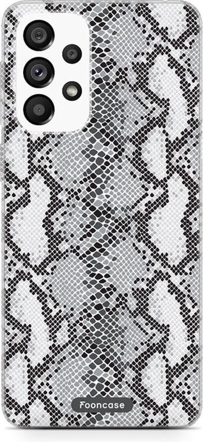 Fooncase Hoesje Geschikt voor Samsung Galaxy A53 - Shockproof Case - Back Cover / Soft Case - Snake it / Slangen print