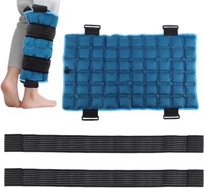 IJs Zakkenset - Koude Kompressen - Blessure Behandeling - Lichaamsvormend Ontwerp - 58 x 35 cm - Blauw