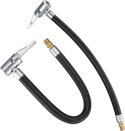 Hoge Kwaliteit Slangadapter Set van 2 voor Inflator Pomp - 35 cm Luchtpomp Slang voor Auto en Fietsventielen