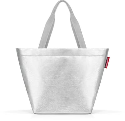 Reisenthel Shopper M Handtas Shopper - 15L - Silver Crackle Zilver