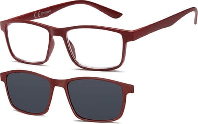 Polariserende Leesbril Clip-on Donkere Glazen - 100% UV Bescherming voor Heren en Dames