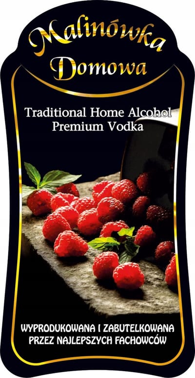 Bimberek - Decoratieve Flessen Fala - 500ml - Malinówka Domowe