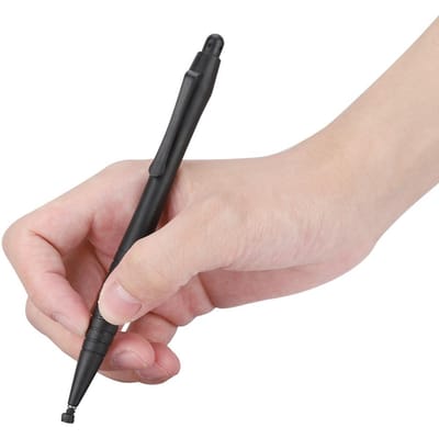 Penclip Type 4mm Schrijven Touch Stylus Mobiele Telefoon Tablet Hoge Precisie Stylus Pen(Zwart)