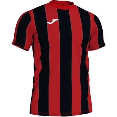 Joma Inter Shirt Korte Mouw Kinderen - Rood / Zwart | Maat: 128-140