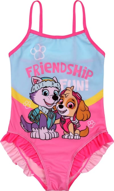 Paw Patrol Skye Everest - Meisjeszwempak uit één stuk, eendelig roze zwempak / 122-128
