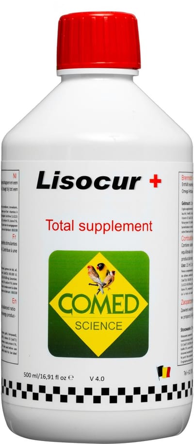 Binnevogels- Comed- Volierevogels- Kanaries en vinken- Comed Lisocur+ 500 ML- (Lisocur Forte)