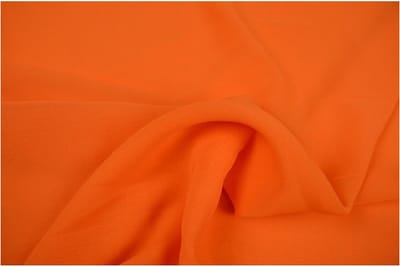 50 meter chiffon stof - Oranje - Voile - Vitrage - 150cm breed