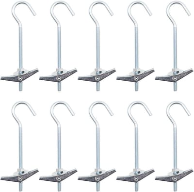 10 Stuks Ceiling Hooks van Koolstofstaal voor Droge Muur - Wandbevestigingshaken en Verankeringen voor Plafondmontage