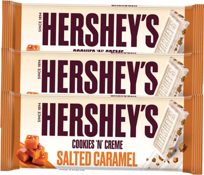 Hershey’s Cookies 'n' Creme Salted Caramel – 3 x 90g – Amerikaanse Chocolade Repen – Origineel uit de VS
