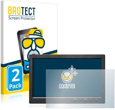 BROTECT - Screenprotector voor Podofo HD Monitor 10.1" - Folie Beschermfolie matte 2 Stuks