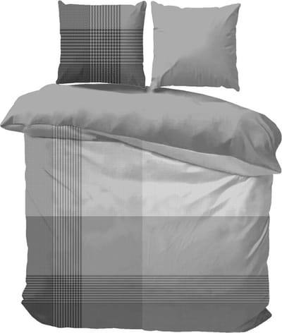 iSleep Dekbedovertrek Erik - Litsjumeaux - 240x200/220 cm - Grijs