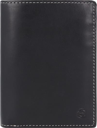 Esquire Dallas Portemonnee RFID-bescherming Leer 10 cm - Jongens - Staand formaat - schwarz