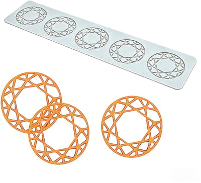 Dailygoods- Siliconen Mal - Flexibel en Duurzaam - 5 Vormen - Ø 5 cm - Antiaanbaklaag - Temperatuurbestendig van -40°C tot 230°C - Geschikt voor Ovens en Magnetrons - Bakvorm