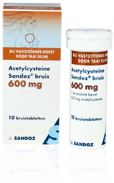 Acetylcyste ne Sandoz bruis 600 mg