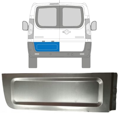 Buiten reparatiepaneel achterste deuren voor Fiat Scudo 2007-2016 / Links