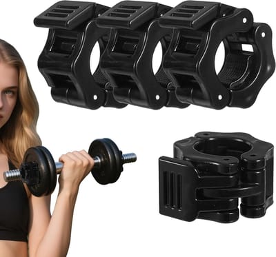 Snelle Ontgrendelingsclips voor Halters, Veilig en Duurzaam, Ideaal voor Gewichtheffen en Fitness, Zwart