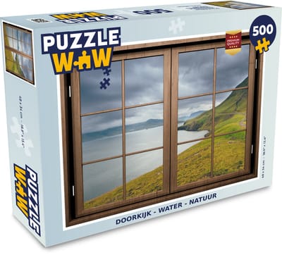 Puzzel Doorkijk - Water - Natuur - Legpuzzel - Puzzel 500 stukjes