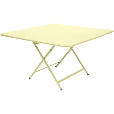 Fermob CARACTÈRE klaptafel - A6 citroensorbet - vierkant, 128 x 128 cm