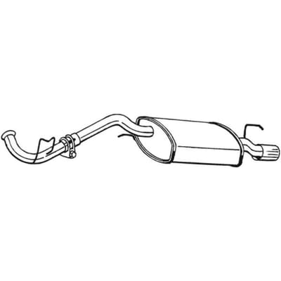 Geluiddemper achter BOSAL 282-511