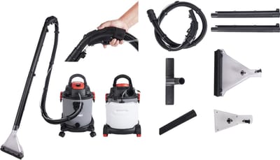 Lund Multifunctionele Tapijtreiniger / Wasstofzuiger 1200W – Nat- en Droogzuiger – 20 Liter