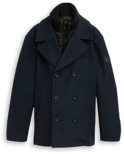 Tom Tailor 2-in-1 wollen jack met uitneembaar binnenjack