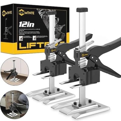 Multifunctioneel Hefapparaat voor Gipsplaten en Deurpaneel - 38 cm Lifter met Hefbereik tot 17 cm, Tot 150 kg