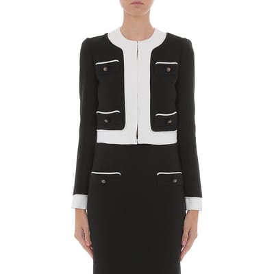 Moschino Jacket Black Black Maat: 42 | Korte Jassen Outlet | Dames | Zwart