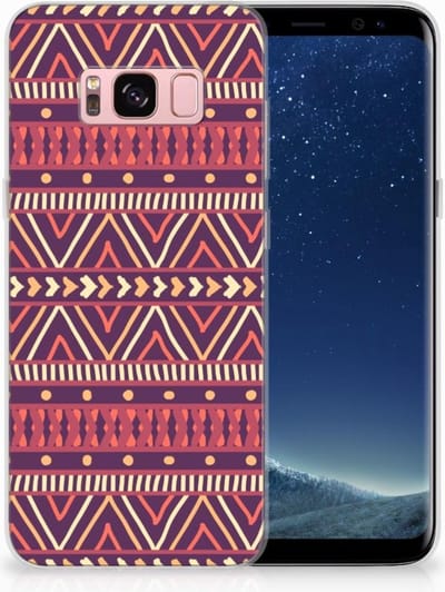 Samsung Galaxy S8 TPU bumper Aztec Paars