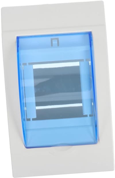 Meterkast - Verdeelbox Stroom - Buiten Installatie - Transparant Deksel - 13.6 x 8.2 x 7.1 cm - Blauw