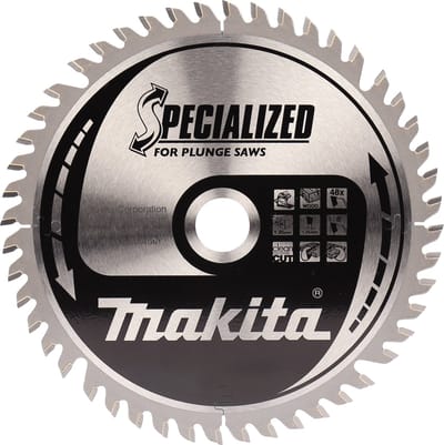 Makita Invalzaagblad voor Hout | Specialized | Ø 165mm Asgat 20mm 48T - B-56764