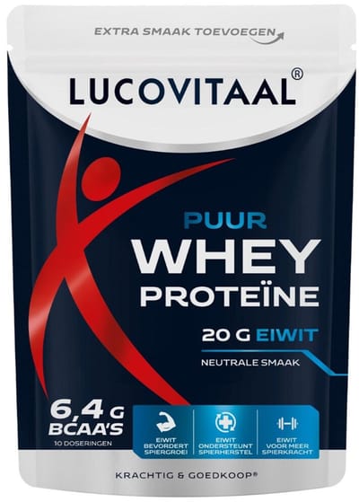 2x Lucovitaal Proteïne Whey Poeder Puur 250 gr