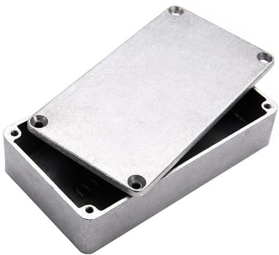 Aluminium Behuizing - Project Doos - Elektronica Beschermen - IP54 Waterdicht - 505 x 505 x 31 mm - Zilver