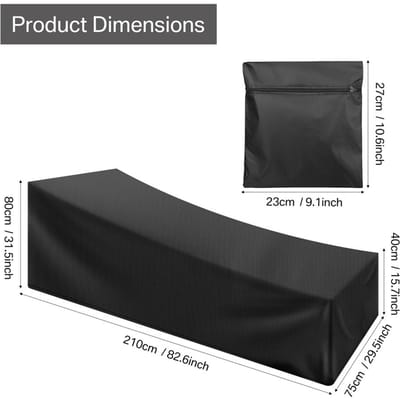 1/2 Stuks Chaise Lounge Hoes Waterdicht Buiten Tuin Terras Stoelhoezen Weer Zonbestendig Meubels Beschermend 1pcs
