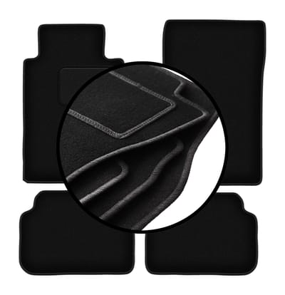 Complete set veloursmatten voor: Mercedes E W124 coupé (1984-1997)