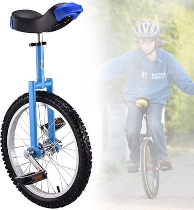 Eenwieler Kinderen - Balansfiets Outdoor - Sport Fitness - Antislip Bergbanden - 18 Inch Wiel - Blauw