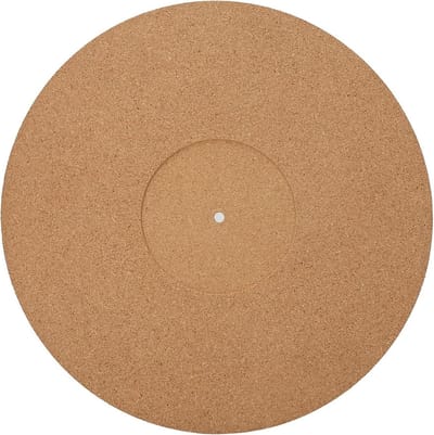 Platenspeler mat van zacht kurk, antislip en antistatisch, geschikt voor 12-inch LP-platenspelers. Snelle levering.