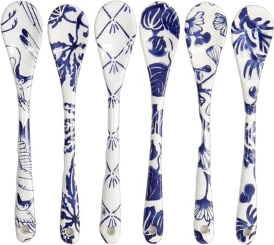 Tokyo Design Studio - Flora Japonica - Koffielepels Set - 6-delig - 13 cm