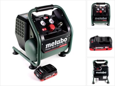 Metabo Power 160-5 18 LTX BL OF Snoerloze compressor 18 V 8,0 bar Brushless + 1x LiHD accupack 4,0 Ah - zonder lader