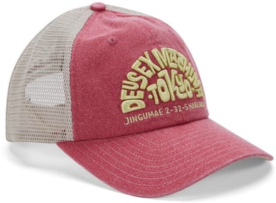 DEUS Tokyo Address Trucker Cap - Melon Red