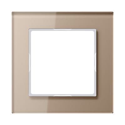 Jung Glas Afdekking Frame Enkel Champagne - AC581GLCH