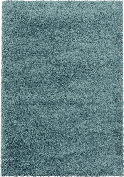 Modern hoogpolig vloerkleed Sydney - aqua - 100x200 cm