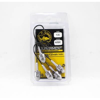 Tackle Tactics TT Tournament Tête plombée 1/4 oz 4/0H 5/paquet (0138)